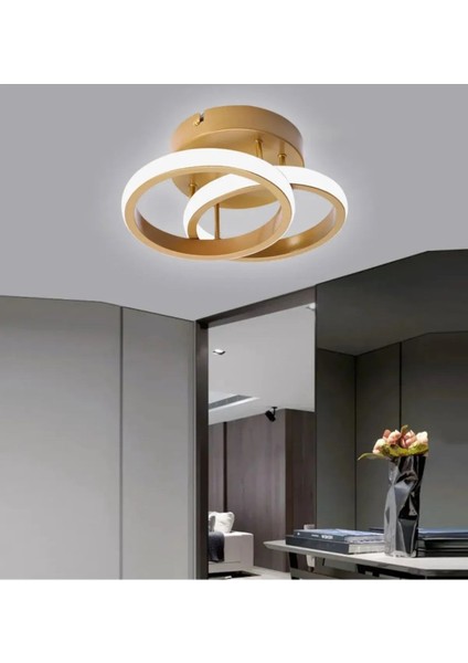 Hollyuv Model Tekli Plafonyer LED Beyaz Işık Ultra Power LED Avize Salon Mutfak Oda Hol Ledli Avize