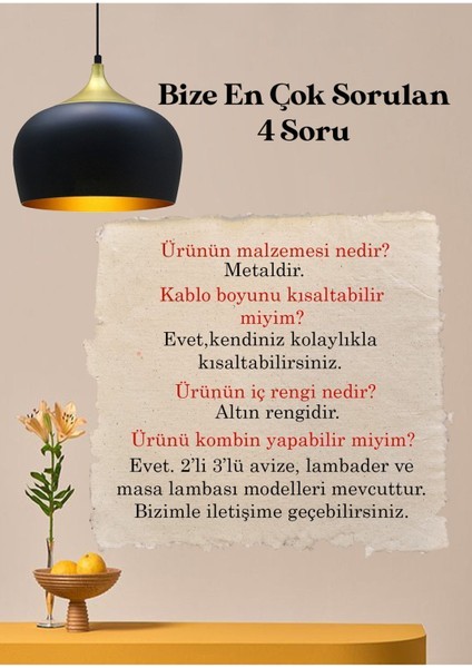 Çember Siyah Metal Avize Salon Masaüstü Mutfak Cafe Ofis Otel Tekli Avizeler Lamba Aydınlatma fiyatları