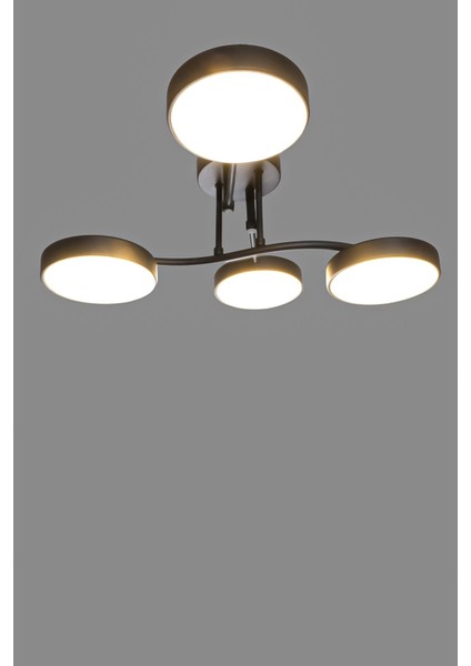 Avize Fors Modern Dekoratif LED 4lü 3 Renk Işık Enerji Tasarruflu Oturma Odası Mutfak Giyinme Odası