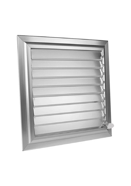 45X45 Alüminyum Parlak Krom (Gümüş) Banyo Wc Menfezi