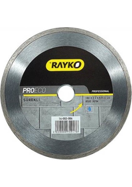 Elmas Testere 180X2,2X5X22,2, Dayanıklı ve Yüksek Performanslı Kesim Aracı