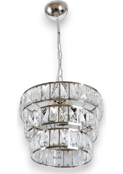 Safir Kristal 3lü Gold,gümüş Avize fiyatları