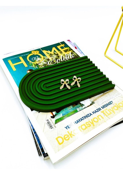 Yeşil Şık Takı Düzeni, Dekoratif ve Düzenli Saklama Çözümü modelleri