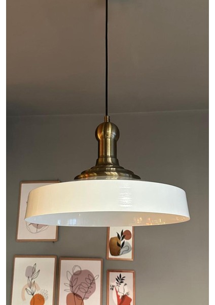 Açe Beyaz Tekli Eskitme Uzun Tokmak Başlık Avize Retro Sarkıt Ofis Showroom Salon Mutfak Avizeleri fırsatları