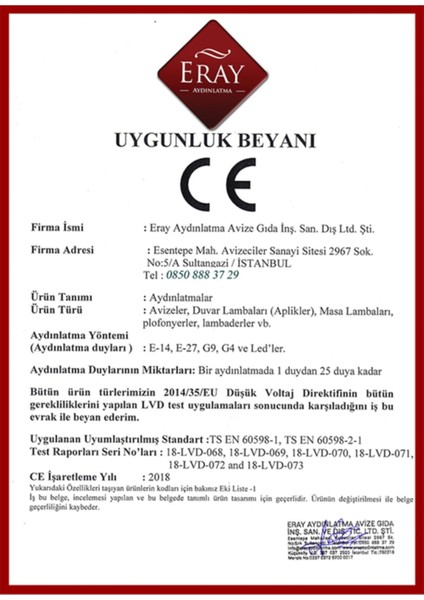 2002-2 Eskitme LED Avize