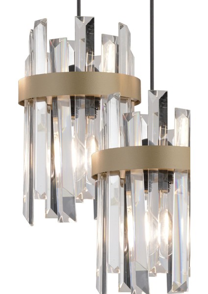 5'li Sıralı Siyah Eskitme Kristal Taşlı Modern Koridor Yatak Odası Salon Kristalli Avize modelleri