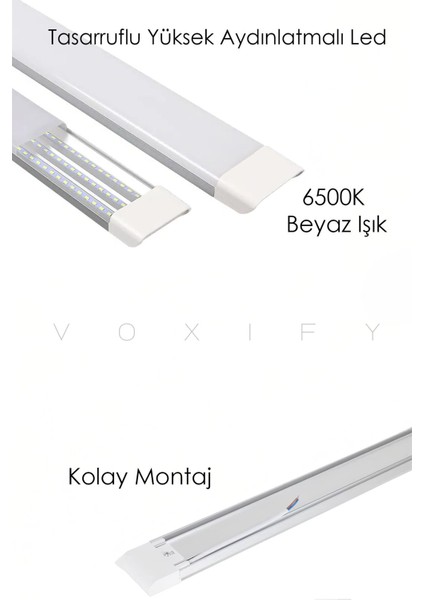 120CM Beyaz Işık Yatay Bant Florasan Aydınlatma 40W LED Işık Aydınlatma Ev Ofis Işyeri Depo Garaj fırsatları
