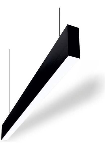 7143 100 cm Linear Modern LED Avize Siyah Sarkıt Armatür Aydınlatma 4000K ( Lineear )