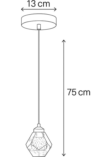 Istanbul Avize Kabarcıklı Liya Tekli Gold 3 Renk Ledli Modern LED Avize