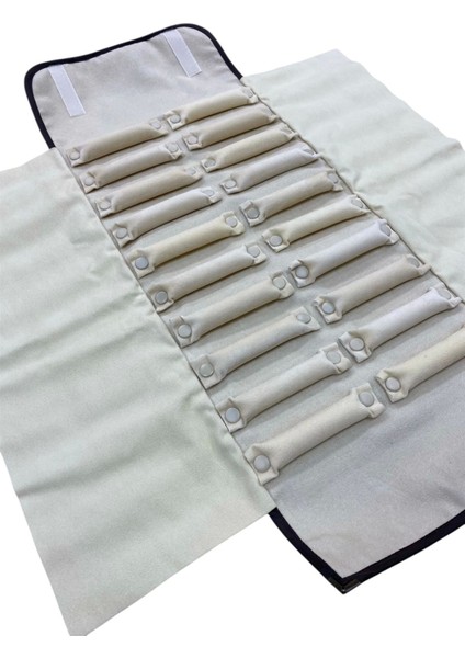 Kahverengi Deri Kumaş Yüzük Sergileme Seyahat Çantası, 67/26 Cm, Şık ve Kullanışlı fiyatları