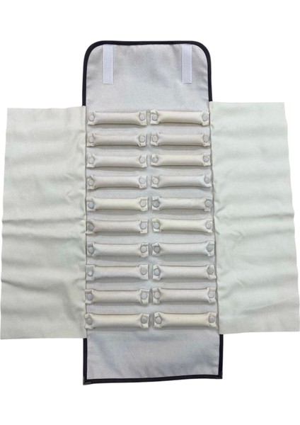 Kahverengi Deri Kumaş Yüzük Sergileme Seyahat Çantası, 67/26 Cm, Şık ve Kullanışlı modelleri