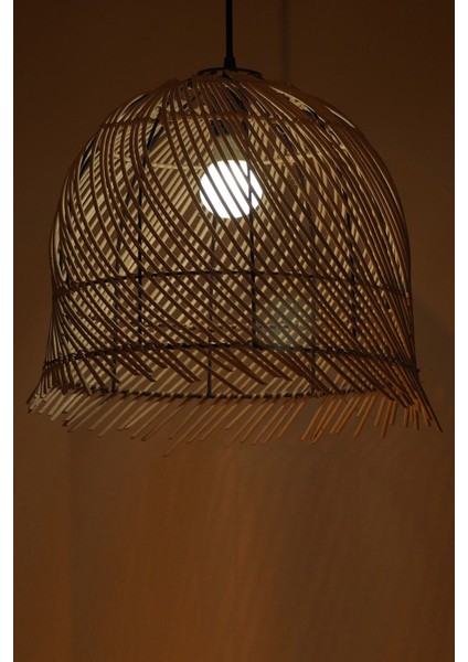 Bambu Avize Rattan Sarkıt: Wınd 40CM