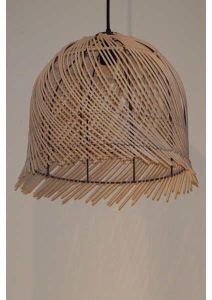 Bambu Avize Rattan Sarkıt: Wınd 40CM