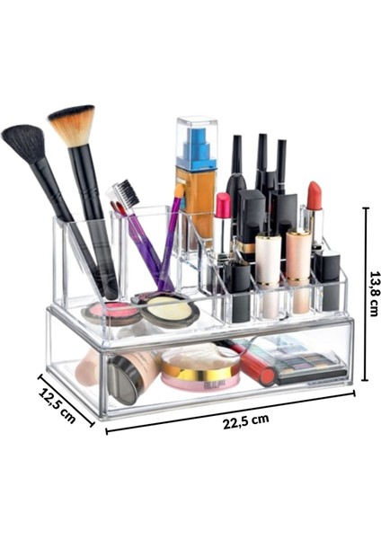 Beyaz Çok Fonksiyonlu Makyaj ve Takı Düzenleyici, Çekmeceli Organize Edici fiyatları