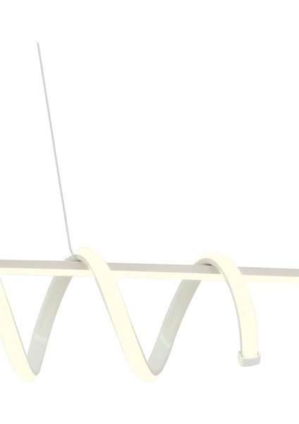 Pane Krem Modern LED Avize Beyaz Işık Salon Mutfak Oda Hol Ledli Avize Yemek Masası LED Avize