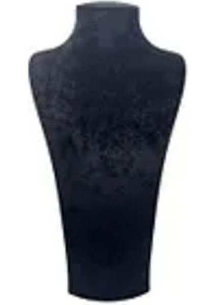 Yüksek Kaliteli Süet Kumaş Manken Takı Sergileme 40X20 cm Siyah fırsatları