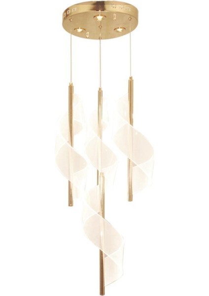 P9099-3+1 4 Lü Sarı LED Avize