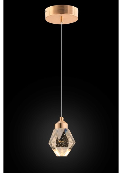 Istanbul Avize Kabarcıklı Liya Tekli Gold 3 Renk Ledli Modern LED Avize