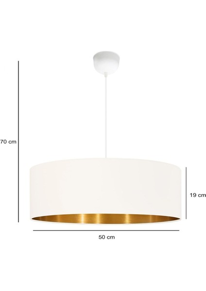 Exclusive 50 cm Büyük Boy Gold Iç Detaylı Sarkıt Avize modelleri