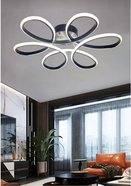 Papatya Modern Sarkıt LED Ultra 3 Renk Avize