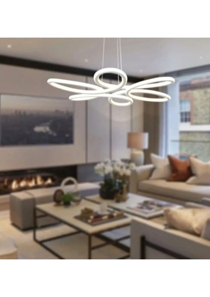 Papatya Modern Sarkıt LED Ultra 3 Renk Avize
