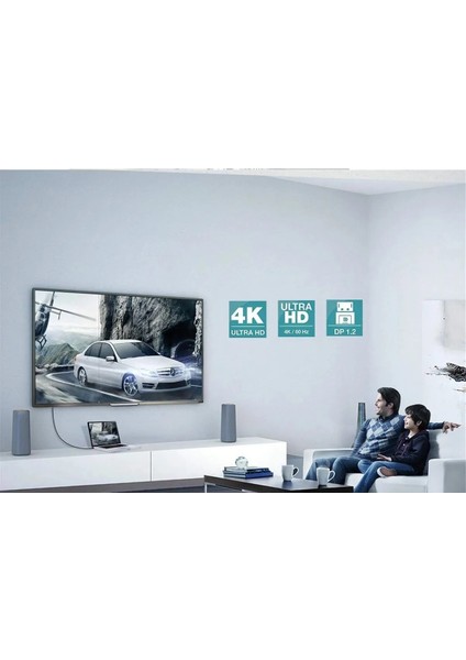 4K Displayport Dp Kablo 280hz/fullhd 165hz/2k 60hz/4k 30hz/5k Ultra Hd 4K V1.2 1.8metre fırsatları