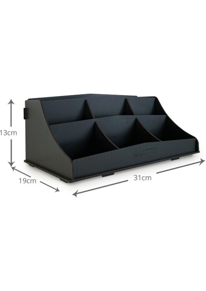 Şık Ahşap Makyaj ve Takı Düzenleyici, Siyah ve Bej Renk Seçenekleri fırsatları