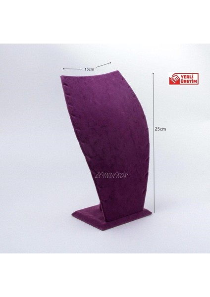 Mor Hayalet Kolye Standı, Şık ve Geniş Tasarımıyla Mükemmel Sergileme Sağlar.