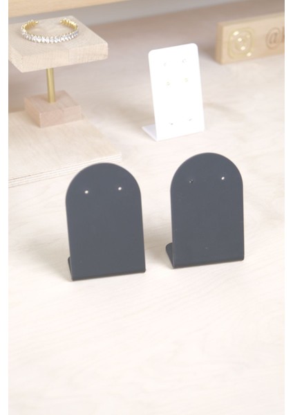 Iki Parçalı Siyah Takı Düzenleyici Standı, Küpe ve Takı Organizatörü fiyatları