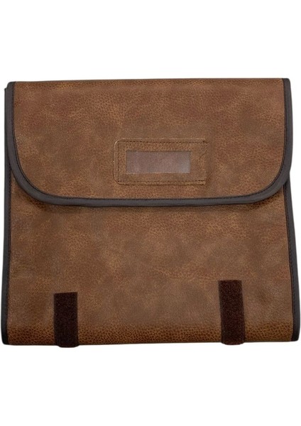 Kahverengi Deri Kumaş Seyahat ve Sergileme Çantası, 25X64 Cm, Şık ve Pratik Kullanım