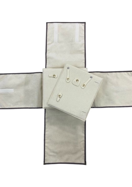 Kahverengi Deri Kumaş Üçlü Sergileme Seyahat Çantası, Şık ve Fonksiyonel Seçenek fiyatları