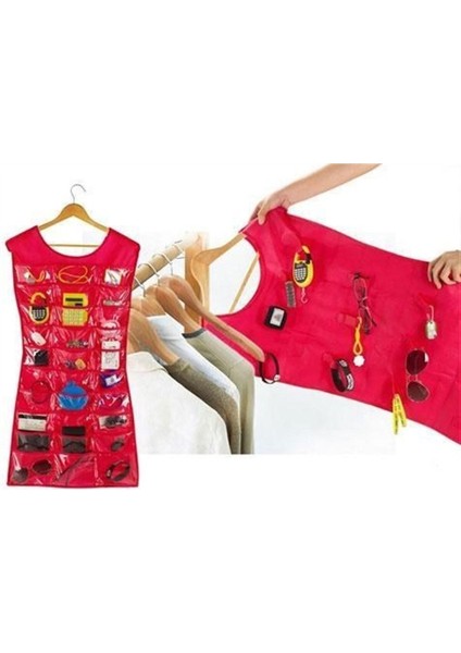 Pembe Çok Renkli Takı Organizeri, Şık ve Fonksiyonel Depolama Çözümü fiyatları