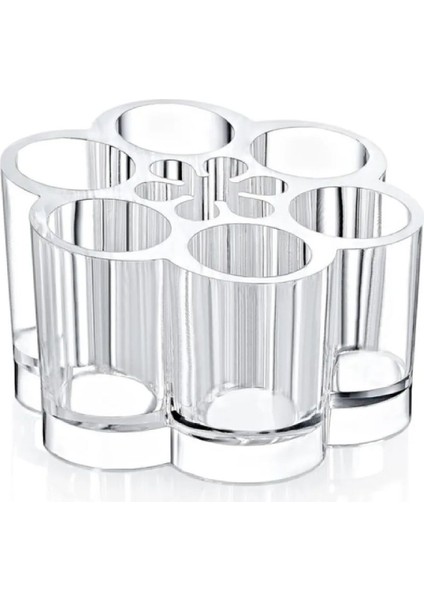 Beyaz Makyaj Organizeri Ruj, Fırça, Krem Düzenleyici, Pratik ve Şık Tasarım