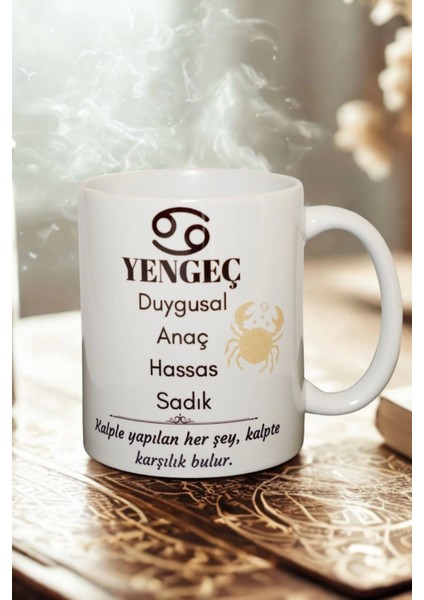 Yengeç Burcu Temalı Burç Bardağı Kupa