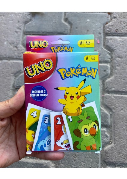 Uno Oyun Kartı Pokemon Pikachu
