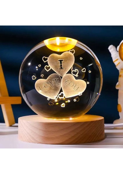 Isme Özel Sevgiliye Özel ‘ı Love You’ Kalpli Cam Küre 8*6cm fiyatları