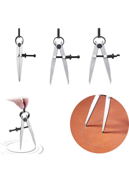 Endüstriyel Yaylı Düz Çizim Pergeli 125 Mm, Dayanıklı ve Kullanışlı Araç Gereç