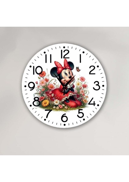 Çocuk Odası Için Renkli ve Şık 30X30 cm Duvar Saati
