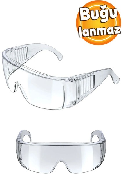 Antifog Şeffaf Laboratuvar Tam Koruyucu Güvenlik Gözlüğü, Rahat ve Dayanıklı