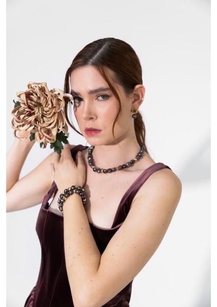 Avery Siyah İnci Kolye modelleri