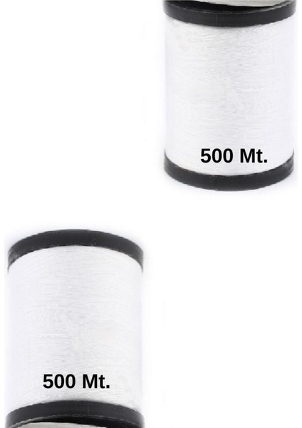 Sağlam Kuaför ve Dikiş Ipi 2'li Set, 500M, Modern Tasarım, Bej Renk