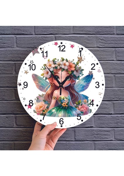 Çocuk Odası Renkli Baskılı Duvar Saati 30X30 cm