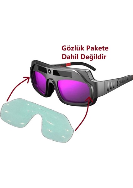 5 Adet Kaynak Gözlüğü Ön Koruma Filmi Seti modelleri