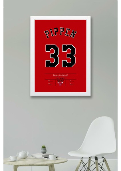 Scottie Pippen Forma Çerçeveli Tablo - Nba Chicago Bulls Jersey fiyatları