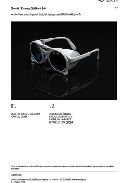 Yüksek Güçlü Kaynakçı Koruma Gözlüğü, Güvenle Kullanım Için Tasarlandı fiyatları