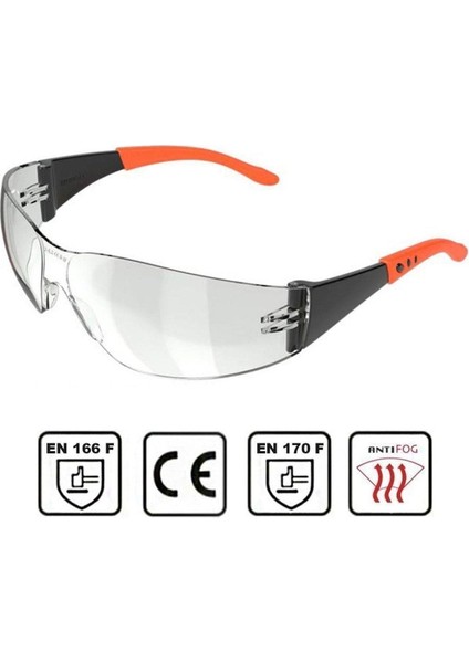 Antifog Şeffaf Güvenlik Gözlüğü, Koruyucu ve Net Görüş Sağlar fiyatları