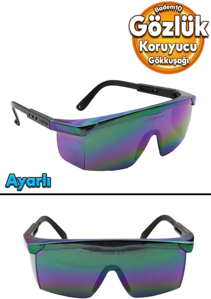 Iş Güvenlik Kulak Ayarlı Renkli Koruyucu Gözlük S400 fiyatları