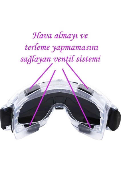 Ventilli Koruyucu Gözlük, Güvenlik ve Konfor Sağlayan Şık Tasarım