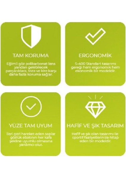 Şeffaf Dinamik Gözlük Baymax S500, Şık ve Rahat Tasarım fırsatları