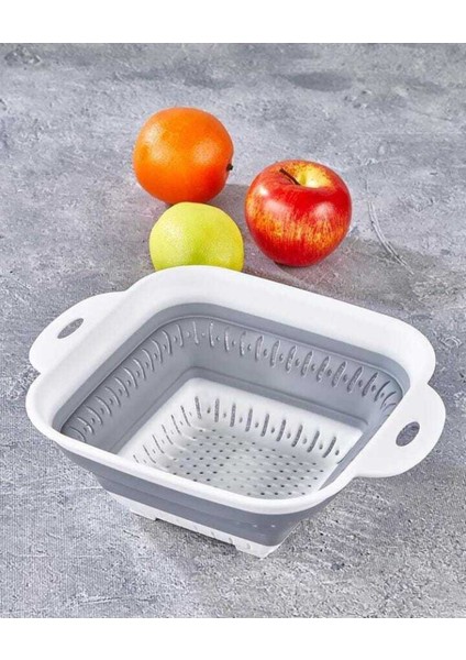 Kolay Taşıma Katlanabilir Süzgeç, Pratik ve Hafif Mutfak Yardımcısı